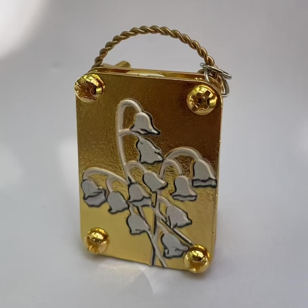 1 Set Portable Micro Flower Press | Flower Preservation Kit with Brass Details, Metal Flowers Pressing for DIY Handmade Embossing Machine Kit