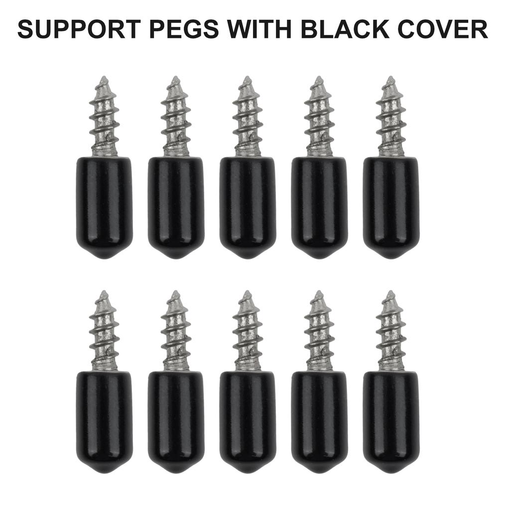 10pc Self-tapping Screws Cabinet Bracket Laminate Support Glass Studs Pegs Heavy Duty Floating Shelf Bracke
