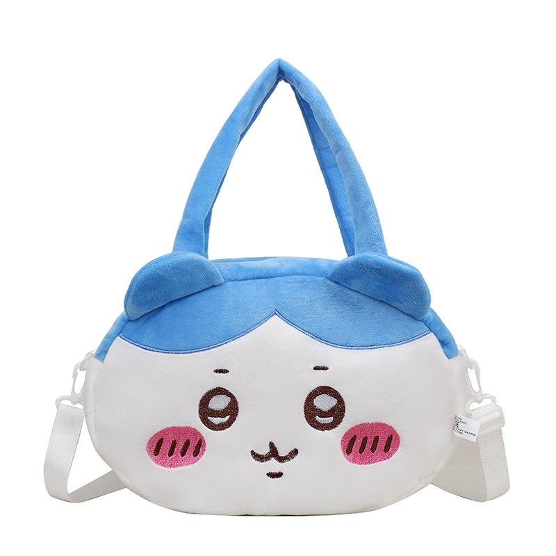 Cartoon Animation Cute Rabbit Small Round Bag Girl Heart Soft Girl Versatile Messenger Perspective Bag Cute Plush Doll Bag