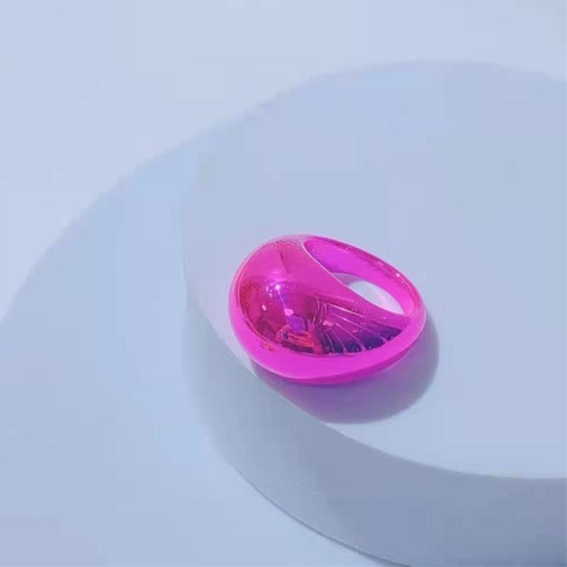 Stylish Ovals Shaped Rings Fashionable Index Finger Ring 17mm Inner Diameter Statement Jewelry Party Wedding Gift