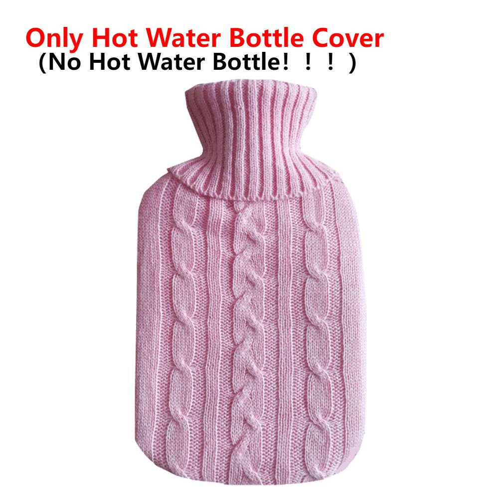 2L Hot Water Bottle Soft Cover Large Capacity Hot Water Bag for Female Warm Belly Hands Inject Water Winter Hot Water Bag
