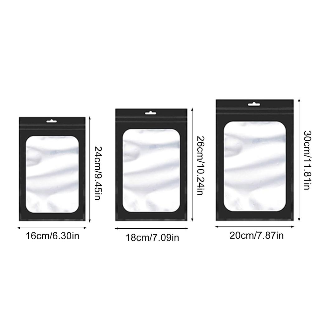 100Pcs Clear Plastic Sealable Bags for Jewelry Moisture Resistant Storage Solution Small Item Organization Pouches