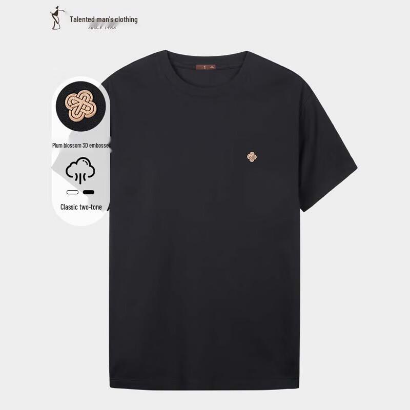 TRIES Men s Breathable Short-Sleeve Round Neck T-Shirt 50