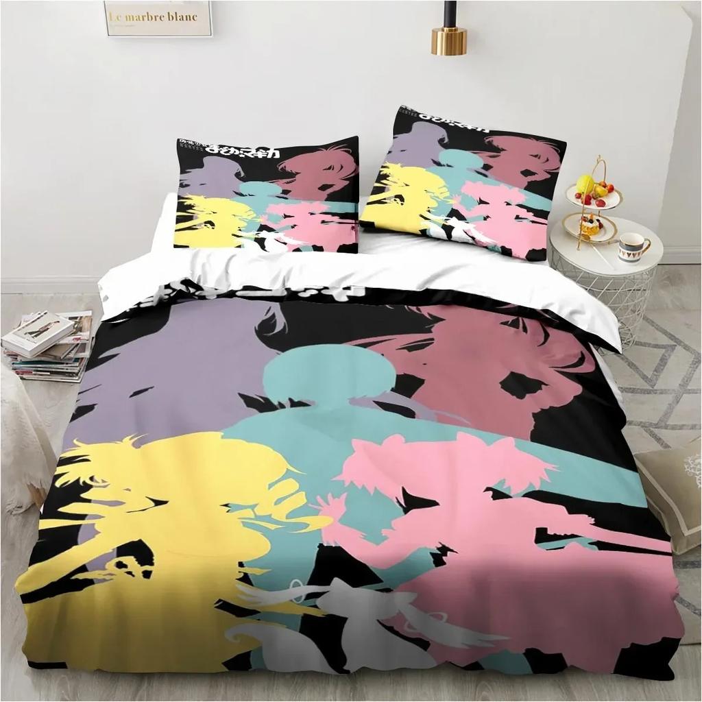Puella Magi Madoka Magica Bedding Set Bedroom Soft Modern Bedspreads Comefortable Kids Duvet Cover Quilt Cover And Pillowcase