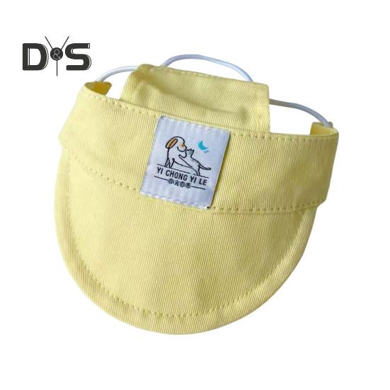 Haustier-Baseballkappe mit Ohrlöchern, verstellbarer Sonnenschutzhut für Hunde, Sommer-Schirmkappe für kleine und mittelgroße Hunde und Katzen