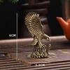 Brass Eagle Statue Vintage Simulated Animal Statue Home Office Desk Decor Ornament Antique Handicrafts Gift Animal Decoration