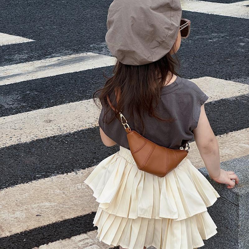 Trendy Korean Style Unisex Kids Shoulder Bag In Creative Horn Shape For Children