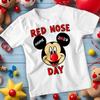 Personalised Boys Girls Cartoon Character Red Nose Day T-Shirts Tee Outfit #RD