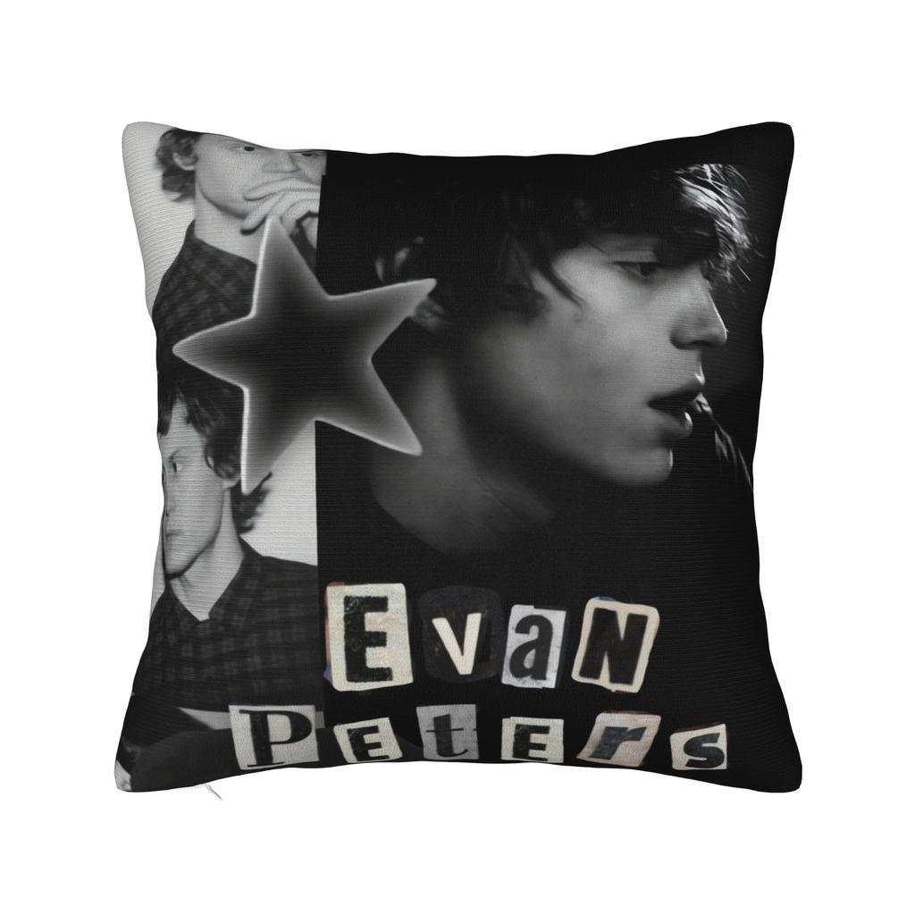 Vintage Evan Peters Black White Group Pillowcases Retro Trendy Pillow Case For Sofa Home Decor Soft Pillow Cover