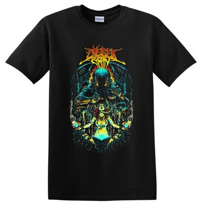 Chelsea Grin Metal Band Tişörtü Psikedelik Şeytan Tanrıça Sanatı Grafik Baskılı Tişört