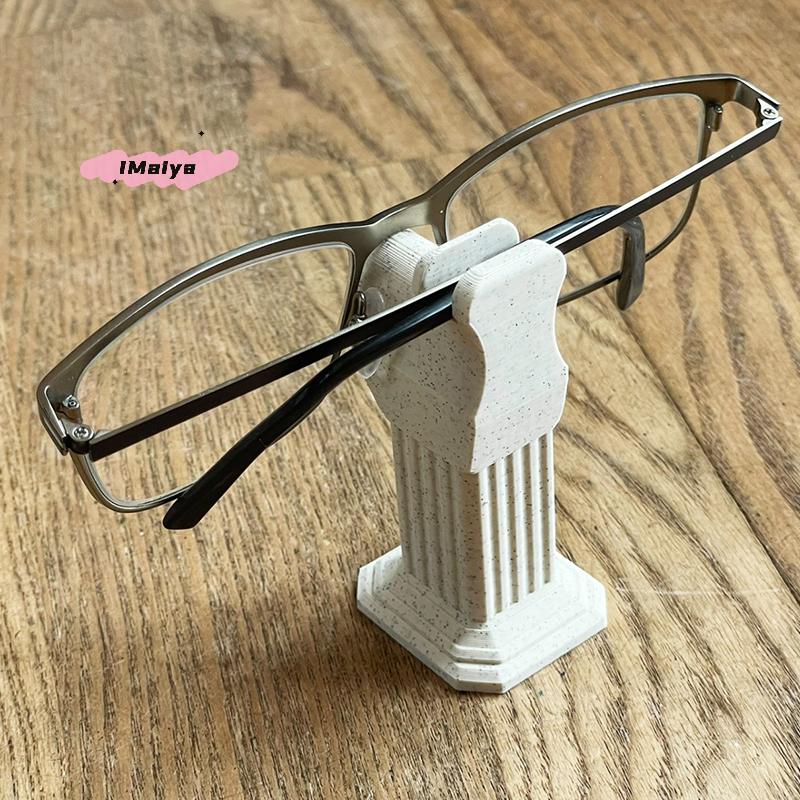 M-Minimalist Roman Column Glasses Holder Roman Column Ornament Glasses Desktop Organizer Home And Office Desk Decorative Gift
