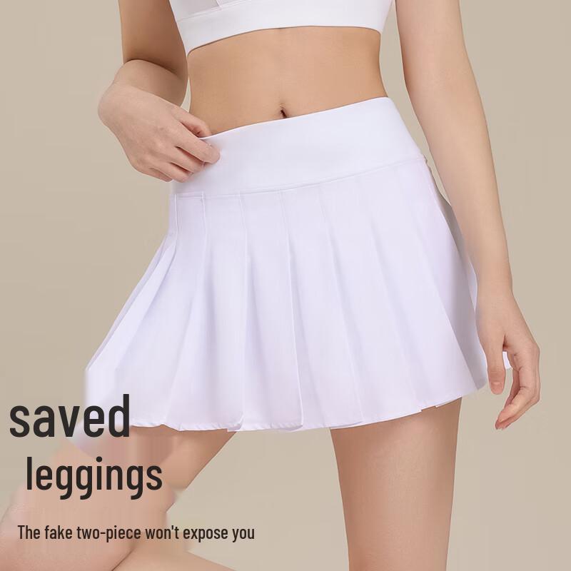Women's Athletic Pleated Skirt with Inner Shorts