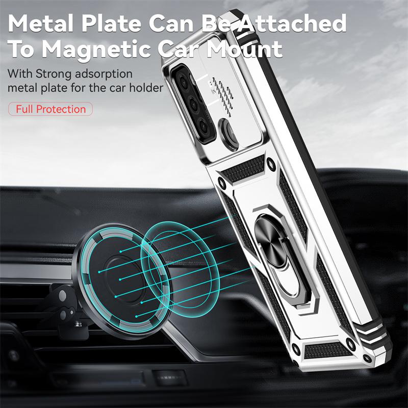 Funda For Motorola Moto G60S Case Armor Shockproof Camera Lens Protection Cover For MotoG60S G60 S Car Magnet Holder Ring Coque