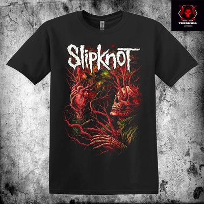 Slipknot Metal Rock Band Unisex Premium Schweres Baumwoll-T-Shirt