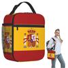 Borsa Termica per Pranzo con Bandiera Spagnola per Donne Bambini Scatole per Alimenti a Prova di Perdite Borsa Termica per Pranzo Tote