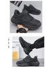 Men's All-Black Summer 2025 Sneakers: Casual Teen Running Shoes with Thick Soles