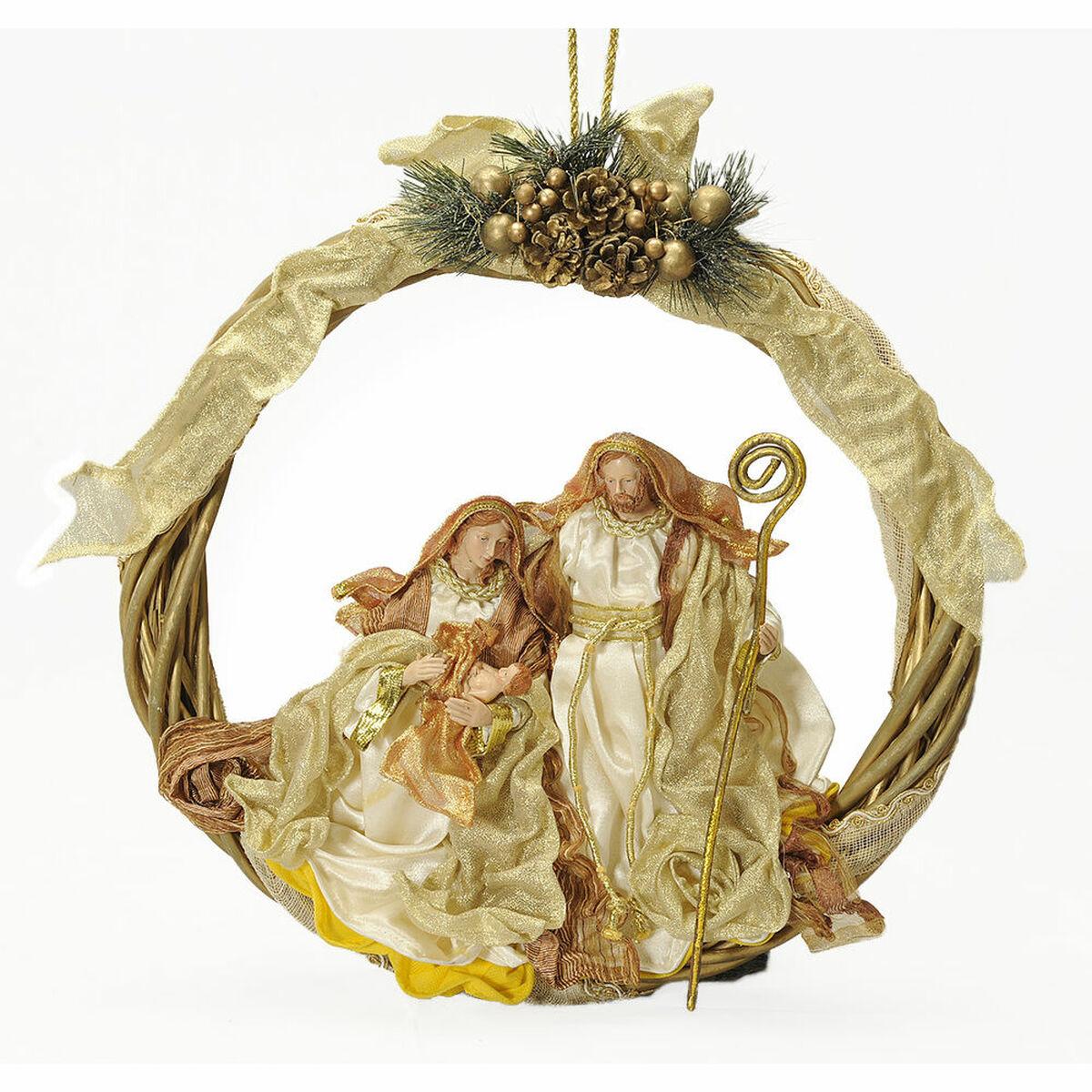 

Рождественский венок DKD Домашний декор Полиэстер (30 х 5 х 30 см)