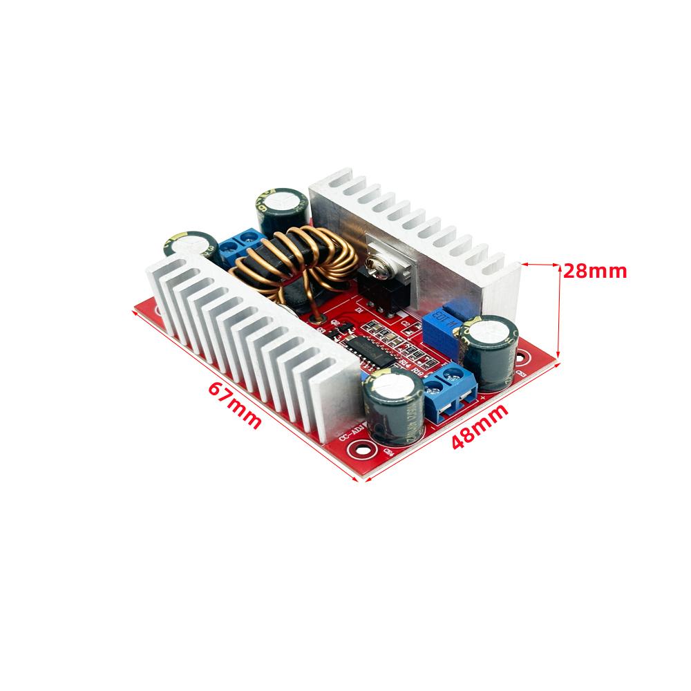 DC 400W 15A Step-up Boost Converter Constant Current Power Supply LED Driver 8.5-50V to 10-60V Voltage Charger Step Up Module