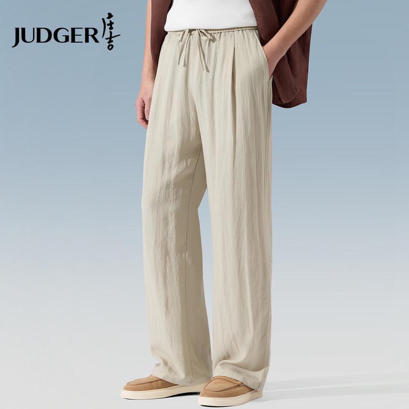 Judger Men s Tencel-Linen Blend Straight Casual Pants XL