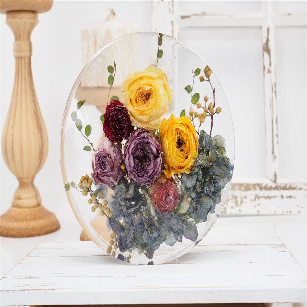 Duża Silikonowa Forma do Żywicy Epoksydowej Kryształowej Lustro w Kształcie Serca Prostokątne Lustro Materiał Przezroczysty/Półprzezroczysty Na Prezent