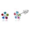Bobisty Hypoallergenic Surgical Stainless Steel Earrings for Women Screw Back Earrings  Cute Flower Butterfly Stud Hoop Earrings