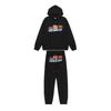 Trapstar Rotes & Schwarzes Tigerkopf Hoodie und Hosen Set