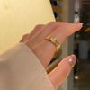 Korean-Style Geometric Titanium Steel Adjustable Index Ring