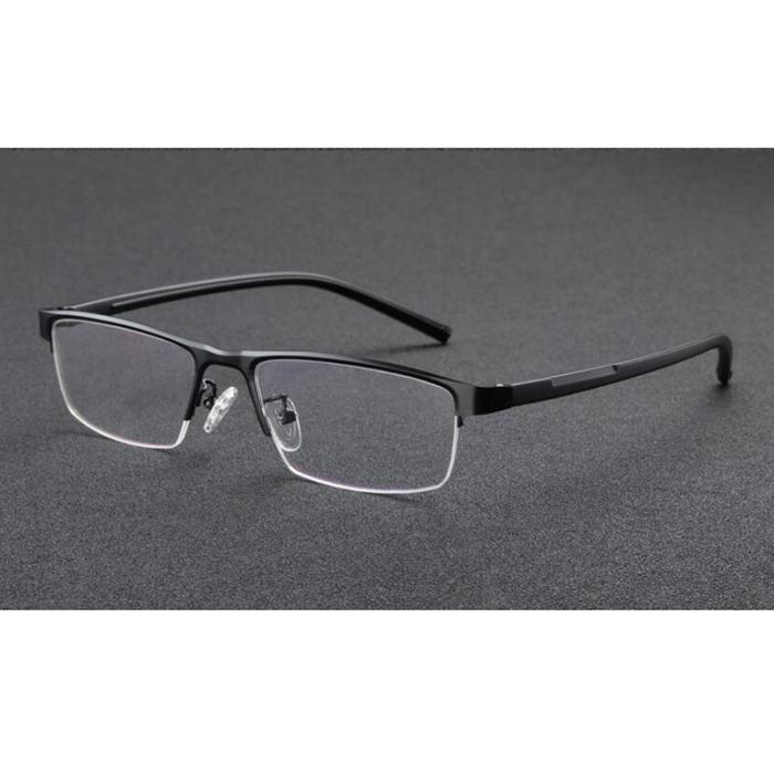 Фотохромні окуляри для читання зі зміною кольору Замовна діоптрія +Rx -Rx Металева оправа Сонцезахисні окуляри UV400 для міопії гіперметропії з футляром