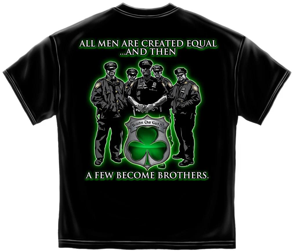 

New Police BROTHERHOOD T Shirt IRISH HERITAGE Shirt XL