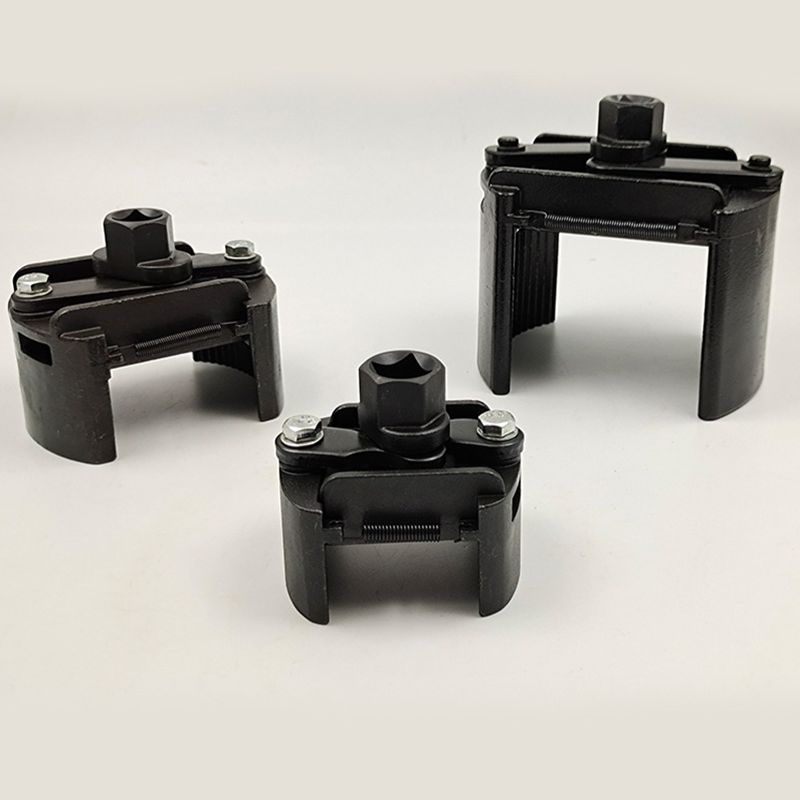 60-80/80-105/105Adjustable Two-Jaws Oil Filter Wrench Filter Filter Wrenches Remover Steel Fuel Cast Two-Claw Disassembly Tools