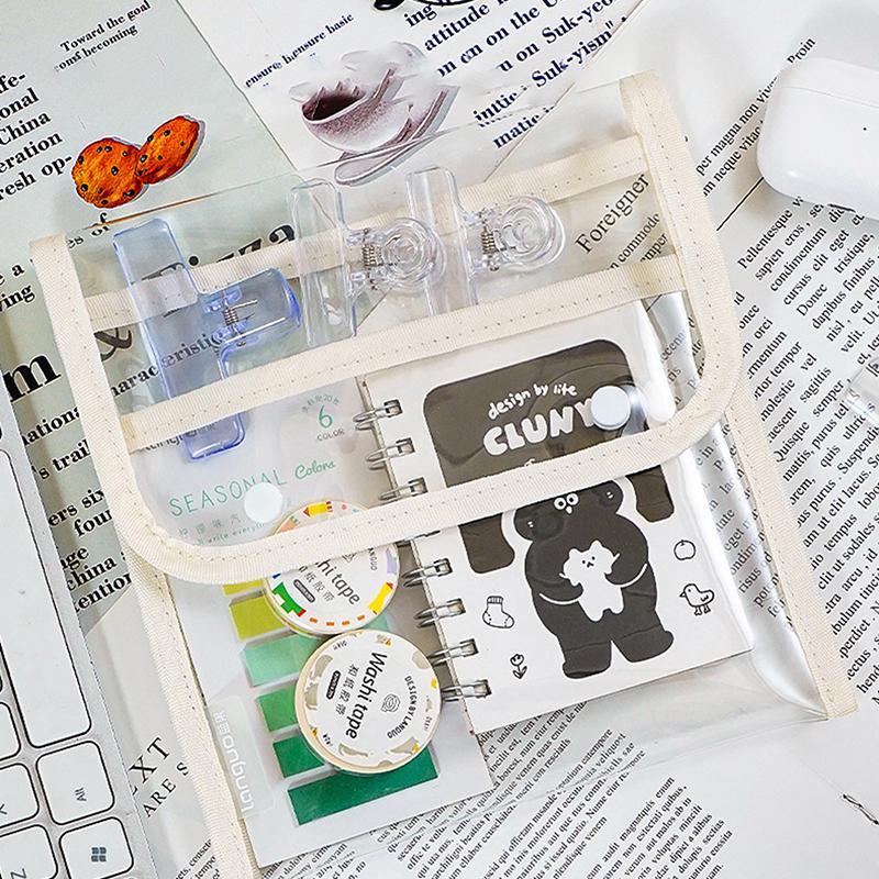 1Pc Large Capacity Color Pen Pouch Hand Accounting Gel Pen Storage Bag Portable Stationery Bag Case Can Hold 36/108 Pens