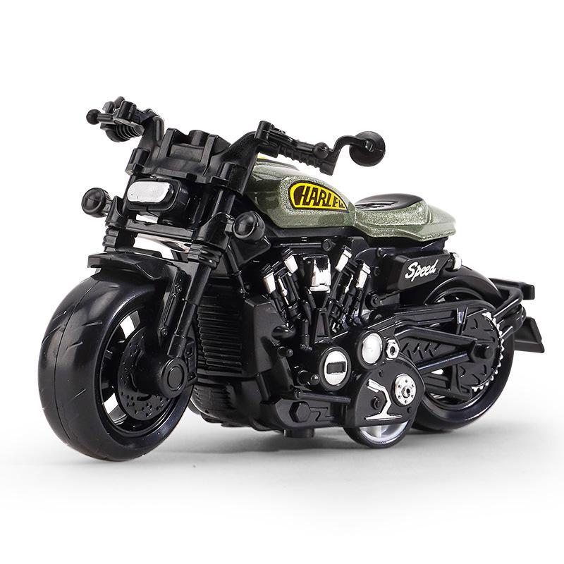 Trendy Mini Motorcycle Keychain Pendant: Cool Model Figurine Car Keyring Toy