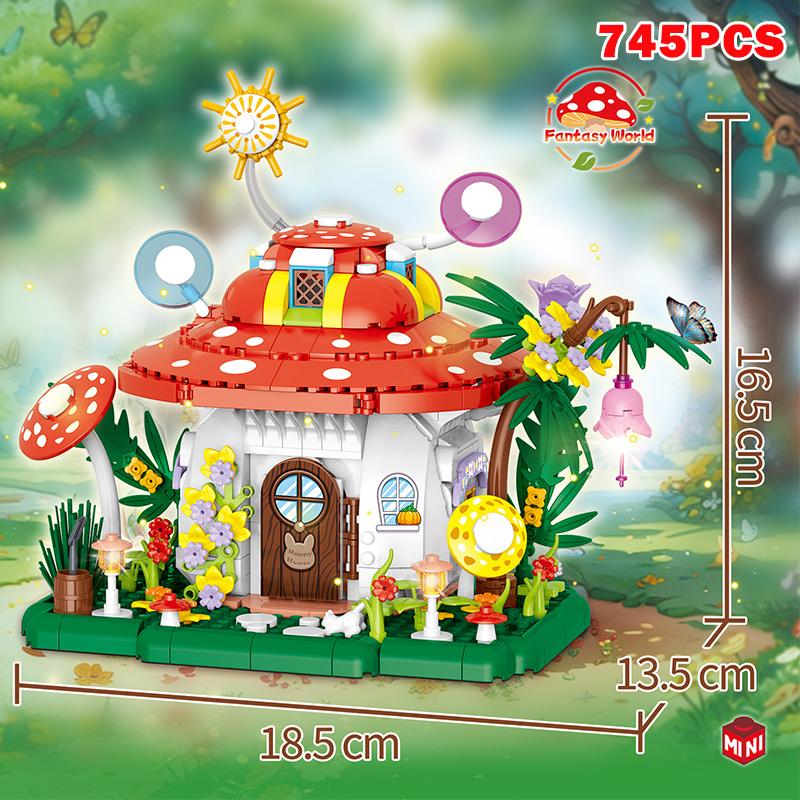 High-Quality Creative High-Quality Mushroom High-Quality House High-Quality Street High-Quality View High-Quality Building High-Quality Blocks Urban