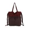 Korean Style Foldable Waterproof Polyester Drawstring Backpack - Large Capacity Shopping Bucket Bag
