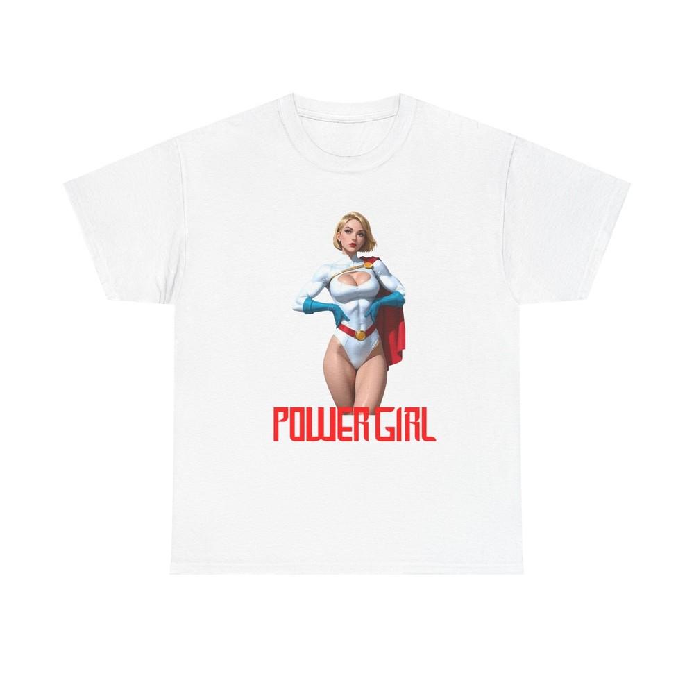 Power Girl Superhero Tee, Unisex Cotton T-Shirt, DC Comic Book Fan Gift