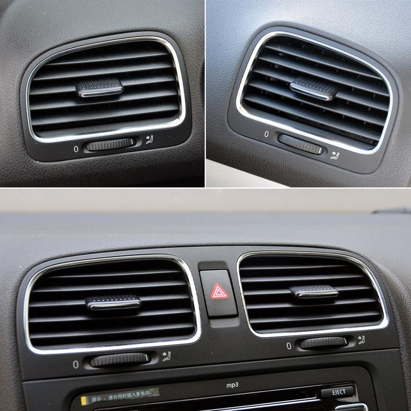 Golf 6 Front Dashboard Air Conditioner Outlet AC Vent Grille Slider Tab Clip Repair Kit For VW Volkswagen 2008-2012 5K0819703