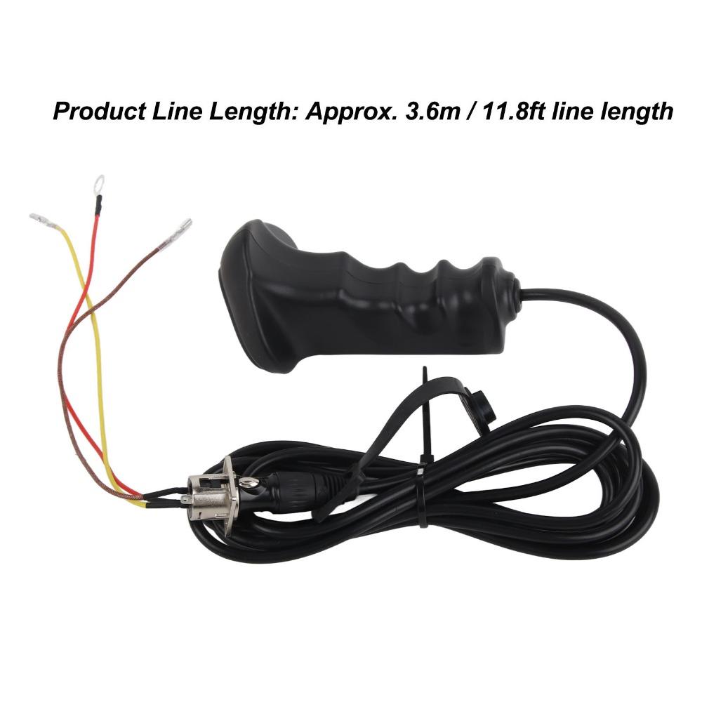 Wired Hand Remote Control 12V‑24V 250A Hand Control Assembly Winch Controller  Gates