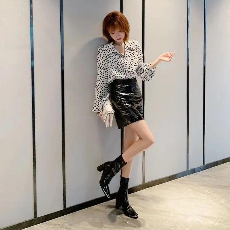 Fashion New Winter High Quality Women's Shoes Fashionable Solid Color Pointed Toe Thick Heel Zipper Style Women's High Heel Short Boots