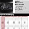 2Pcs O.D 16~60mm Transparent Acrylic Tube Aquarium Fish Tank Supplies Plexiglass Water Supply Pipe Garden Watering Fittings 50CM