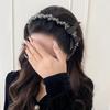 Original Star Dai Lu Crystal Bow Wave Women's Headband - High-End Display Teeth & Small Face Design