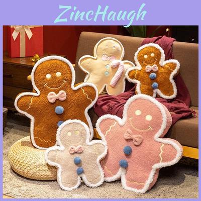 Gingerbread Man Plush Toy With Super Soft Short Plush For Christmas Scene Decor And Gift
