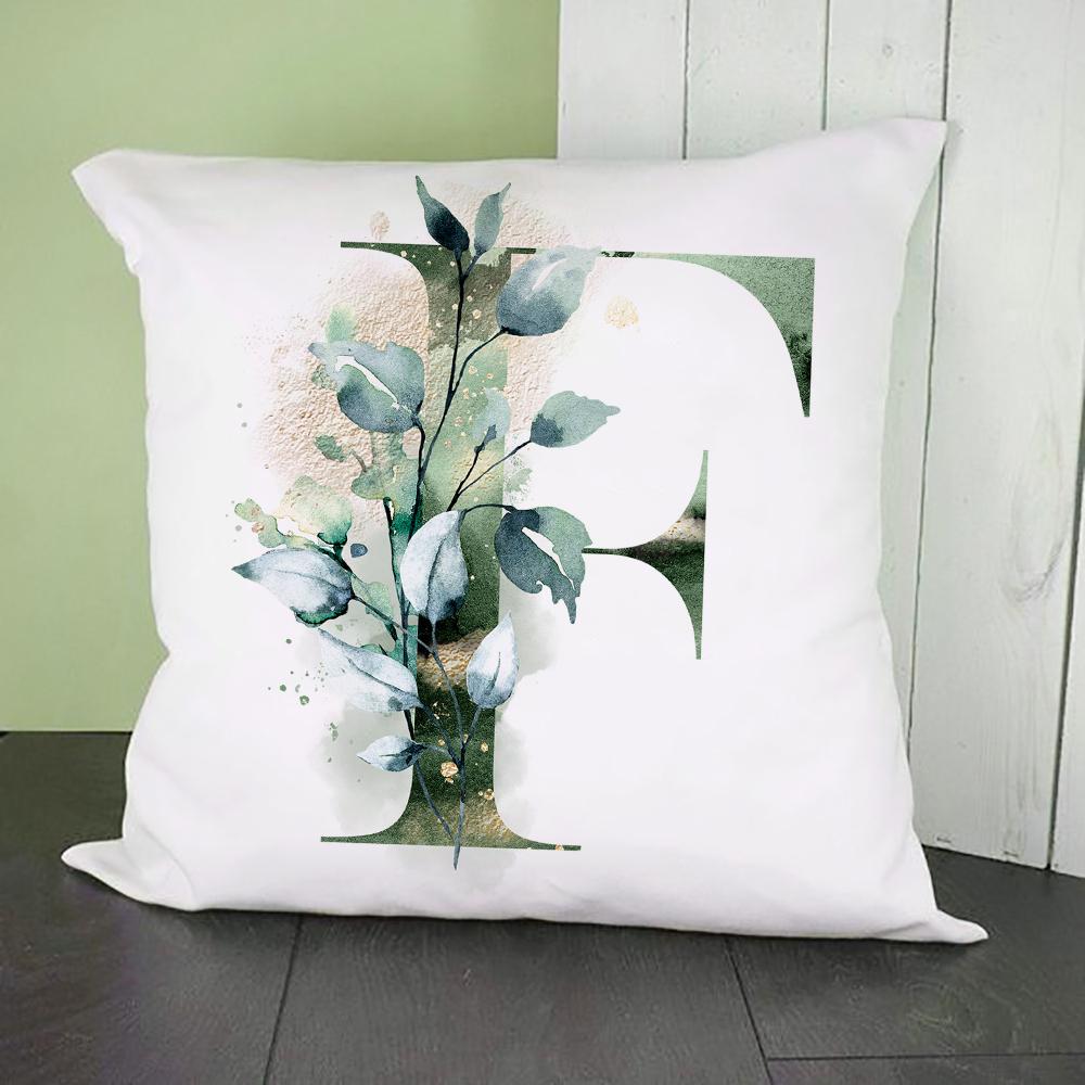 Green Alphabet A B C Printing Pillow Cases Fashion English Letter Home Sofa Living Room Car Decorative Pillowcase Cushion Cover