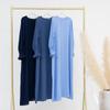 Solid Color Muslim Women's Abaya Dress Set