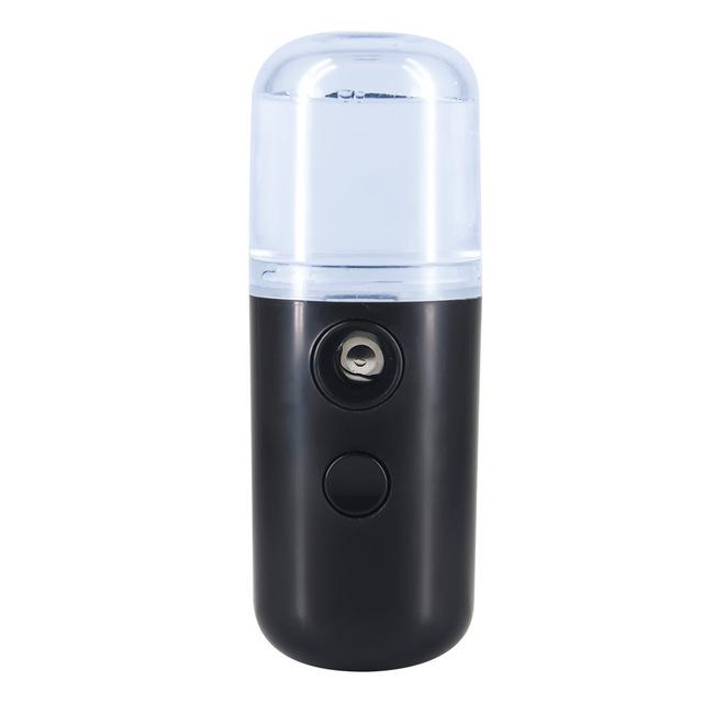 

Facial Steamer USB Rechargeable Skin Moisturizing Nano Facial Sprayer Water Hydrator Face Humidifier Beauty Skin Care Black