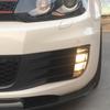 Dla VW Volkswagen Golf 6 MK6 VI GTI R R20 ABS lampy przeciwmgielne odcień przednie światło przeciwmgielne samochodu okapy brwi oko wiatr osłona noża tapicerka