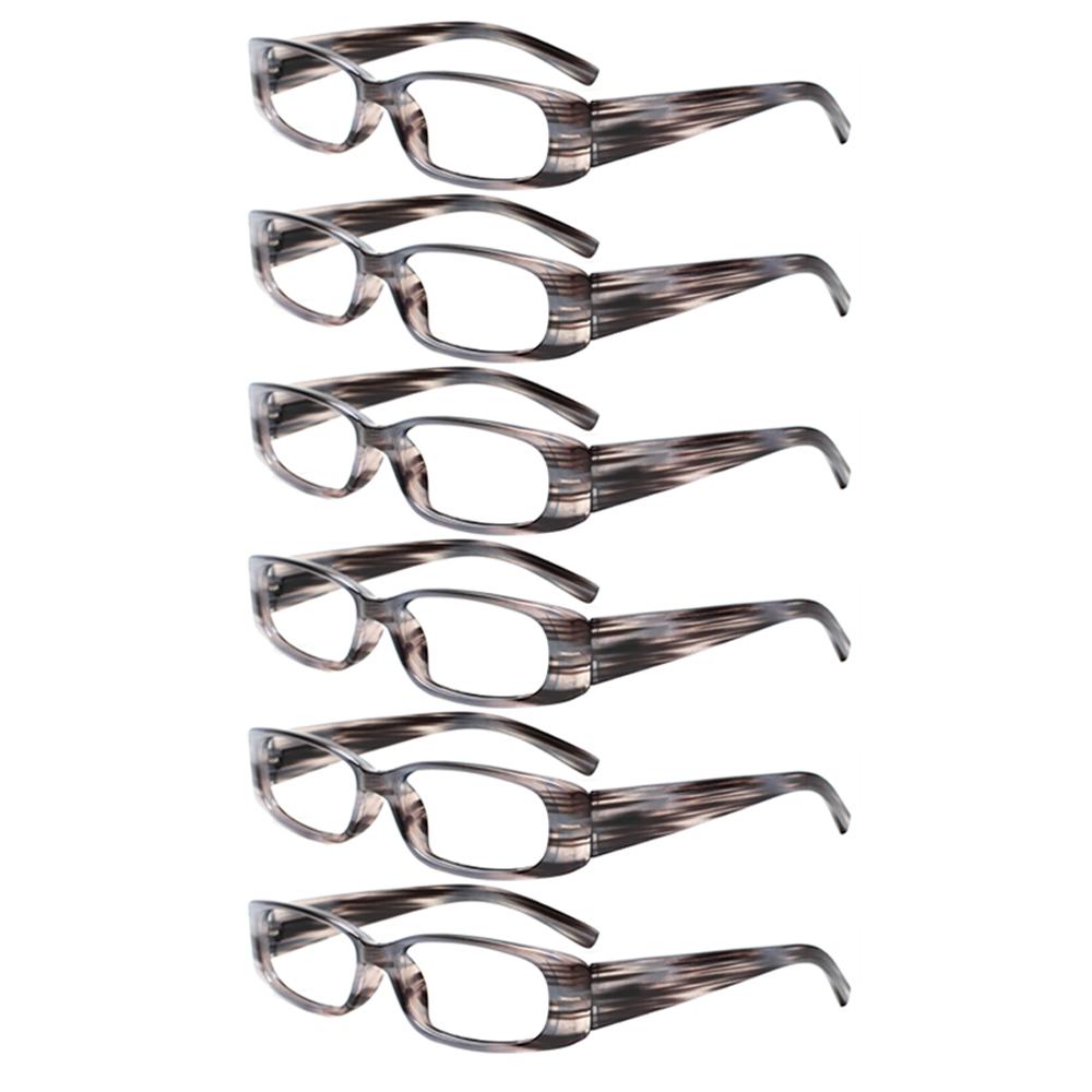Turezing Lesebrille, modisches farbiges Gestell, dekorative Brille mit Federscharnier, HD-Lesebrille für Alterssichtigkeit (0–600 Dioptrien)