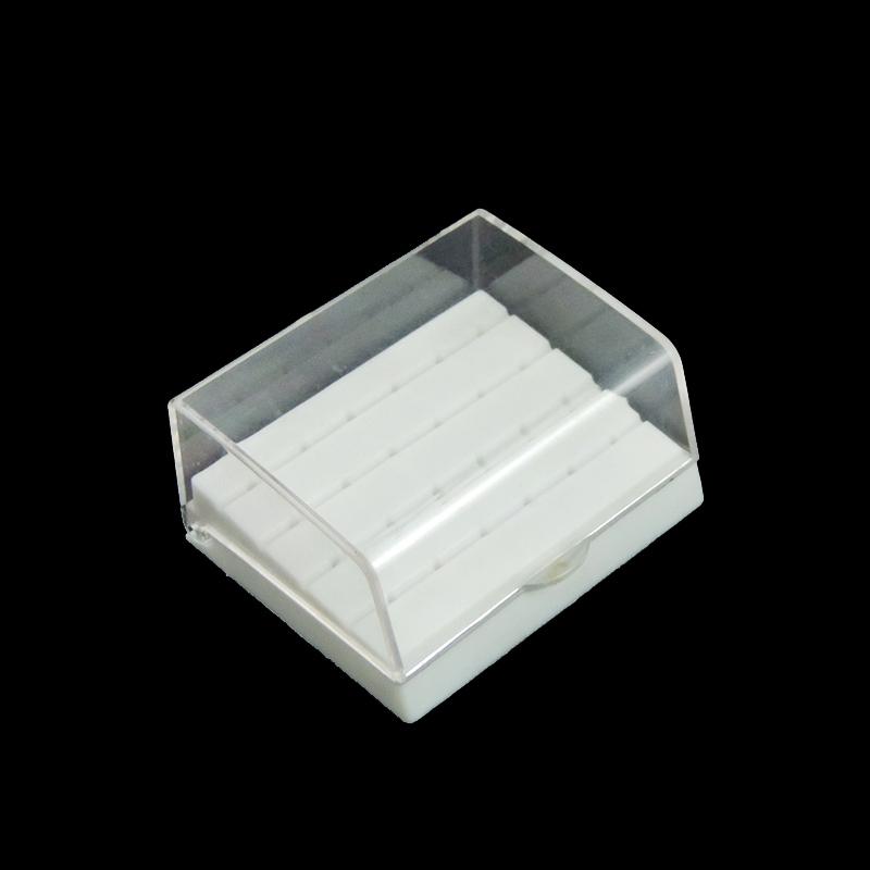 24 Holes Plastic Dental Bur Holder Disinfection Carbide Burs Block Drills Case Box Bluewhiteyellow For Dentist Lab Equipment