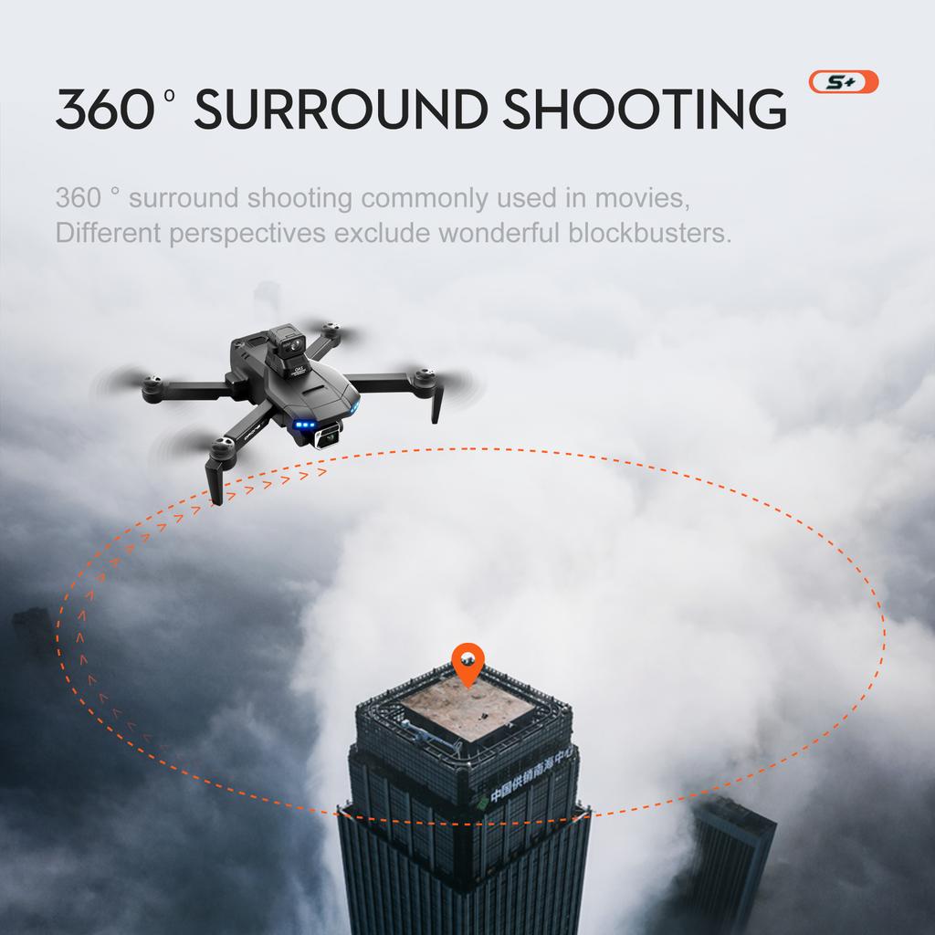S+ UAV GPS Professional HD Aerial Double Shot Omnidirectional Obstacle Avoidance UAV Halloween, Thanksgiving, Christmas, Gifts
