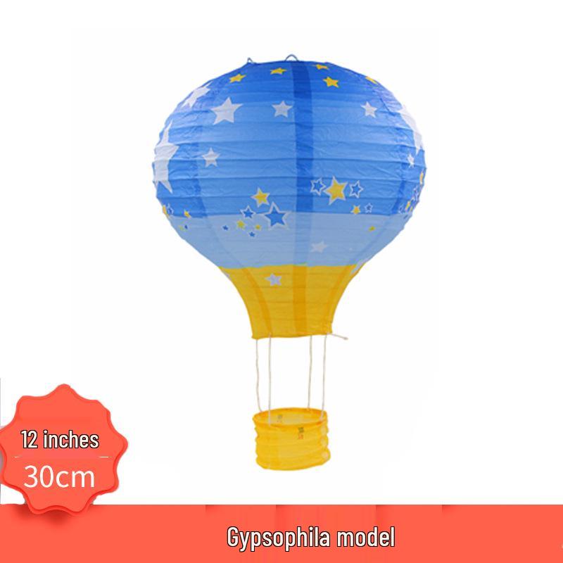 Back-to-School, Mid-Autumn Festival, National Day Hanging Hot Air Balloon Paper Lantern for Ceiling Decoration