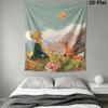 Little Prince Hush Wall Hanging Printed Fabric Blanket Decorative Tapestries for Bedroom Living Room Home Decor